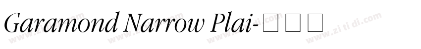 Garamond Narrow Plai字体转换
